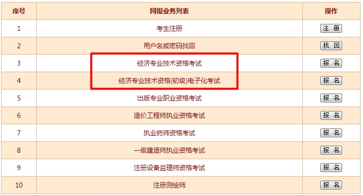 北京2016年经济师报名入口
